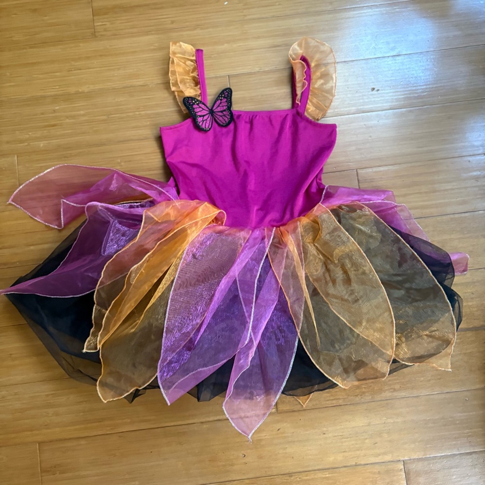 Gymboree Pink and Orange Butterfly Tutu Costume